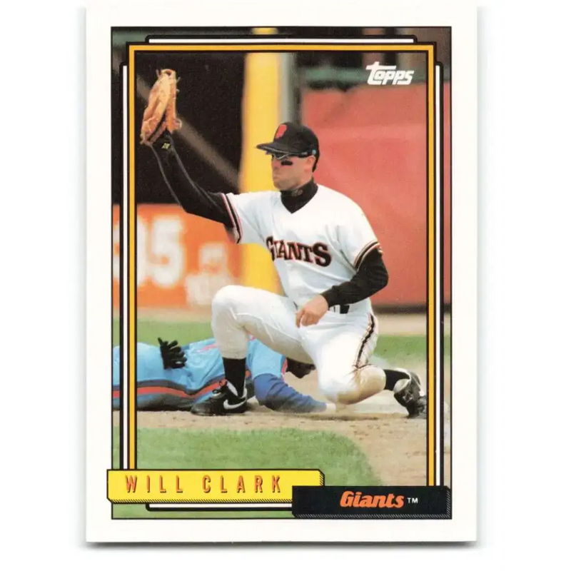 1992 Topps #330 Will Clark NM-MT San Francisco Giants Baseball Card - Baseball Card Single