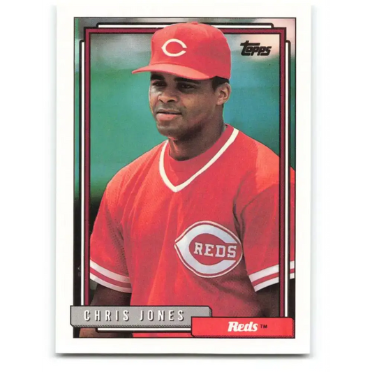 1992 Topps #332 Chris Jones NM-MT Cincinnati Reds Baseball Card - Baseball Card Single