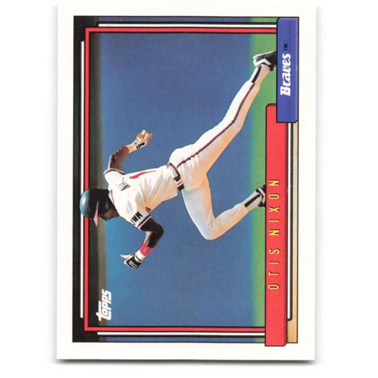 1992 Topps #340 Otis Nixon NM-MT Atlanta Braves Baseball Card