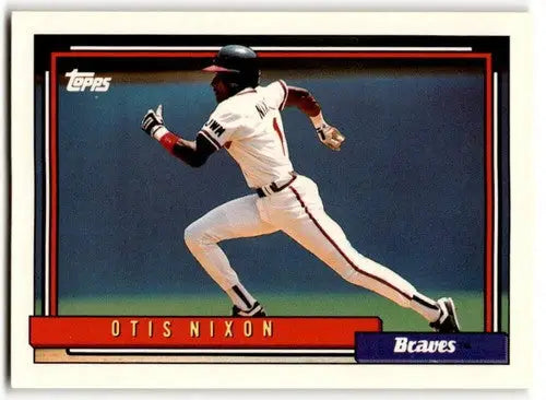 1992 Topps #340 Otis Nixon NM Near Mint Braves ID:43515 - Baseball Card Single