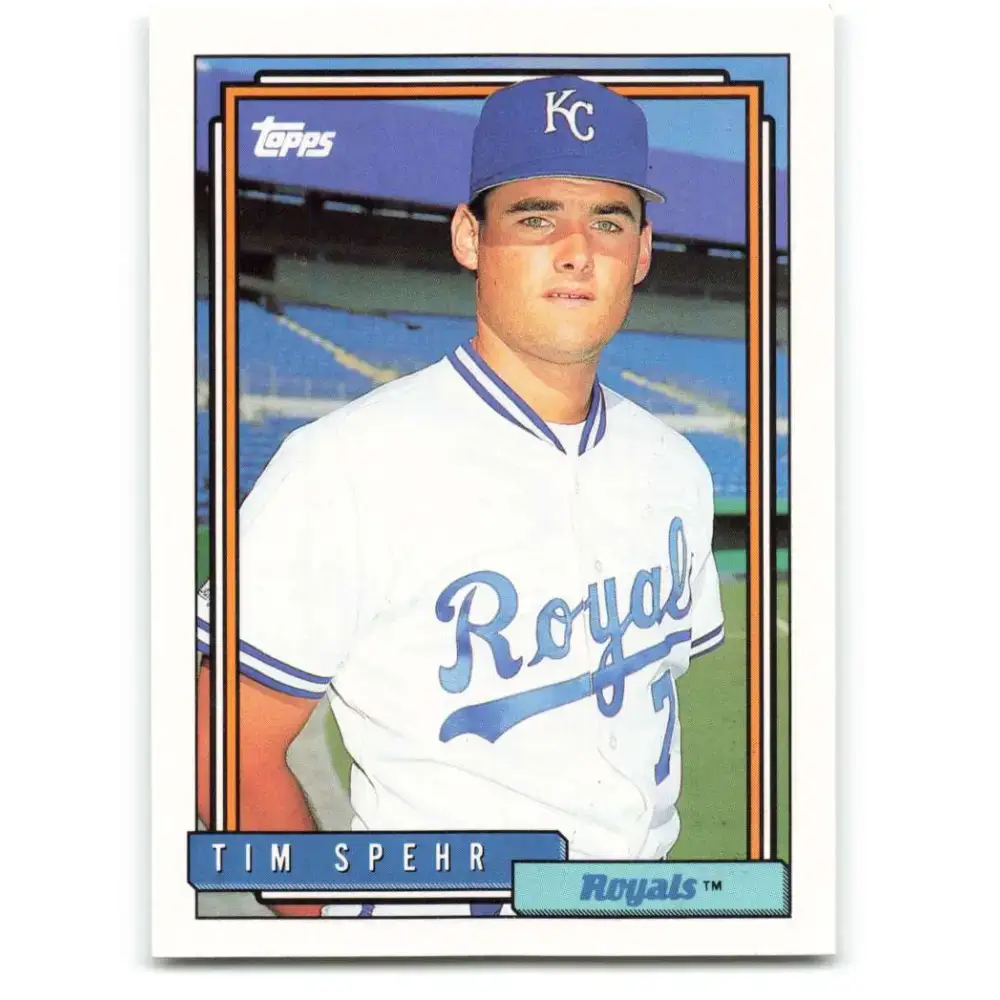 1992 Topps #342 Tim Spehr NM-MT Kansas City Royals Baseball Card - Baseball Card Single
