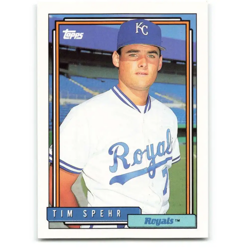 1992 Topps #342 Tim Spehr NM-MT Kansas City Royals Baseball Card - Baseball Card Single