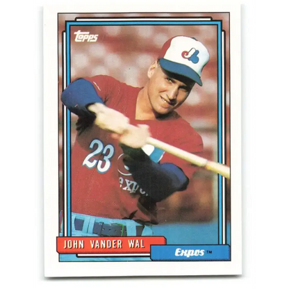 1992 Topps #343 John Vander Wal EX Excellent Montreal Expos Baseball Card - Baseball Card