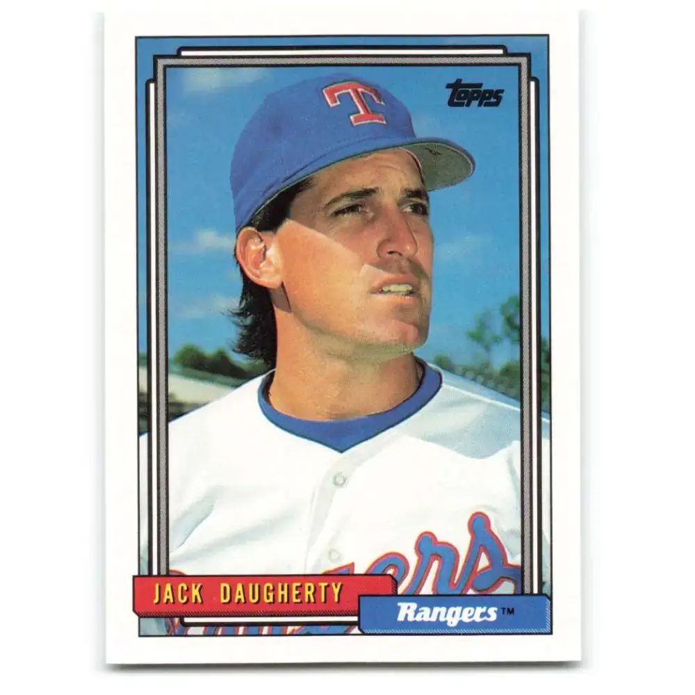 1992 Topps #344 Jack Daugherty NM-MT Texas Rangers Baseball Card