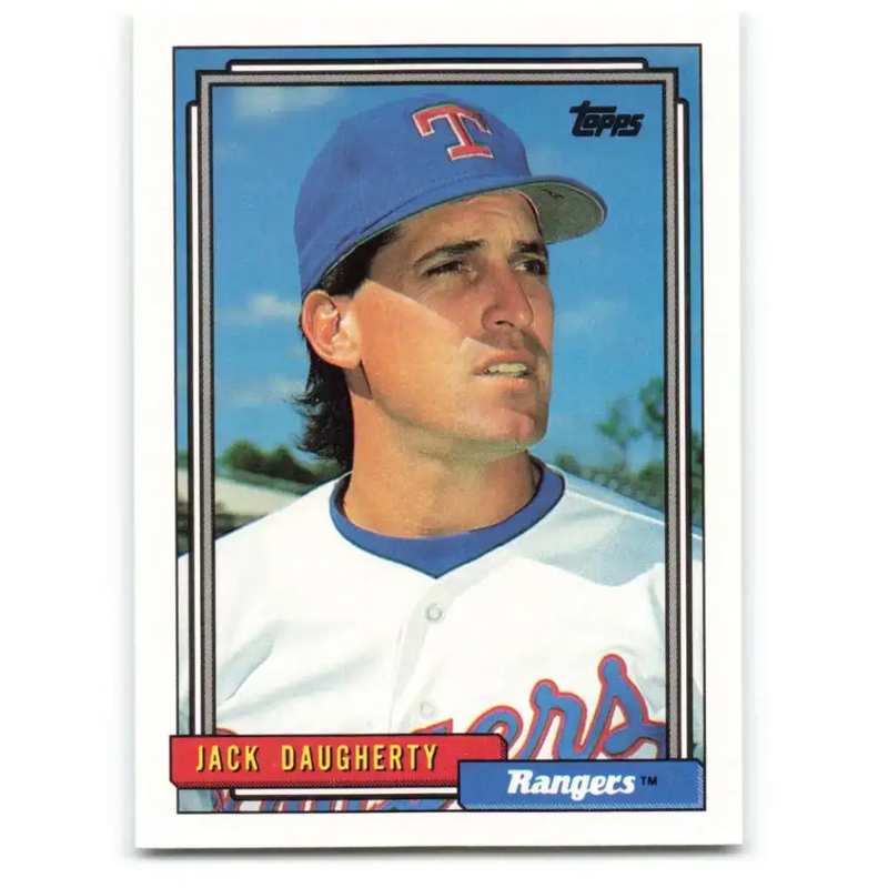 1992 Topps #344 Jack Daugherty NM-MT Texas Rangers Baseball Card