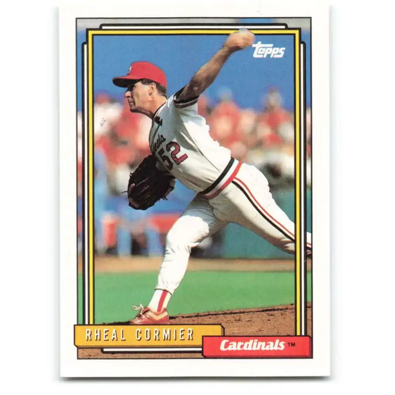 1992 Topps #346 Rheal Cormier NM-MT St. Louis Cardinals Baseball Card - Baseball Card Single