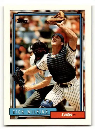1992 Topps #348 Rick Wilkins Chicago Cubs Baseball Cards EX/NM ID:55858 - Baseball Card Single