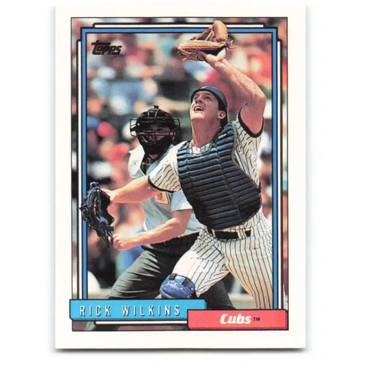 1992 Topps #348 Rick Wilkins NM-MT Chicago Cubs Baseball Card