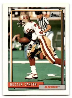 1992 Topps #351b Dexter Carter - Football Card Single