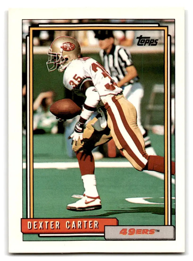 1992 Topps #351b Dexter Carter - Football Card Single