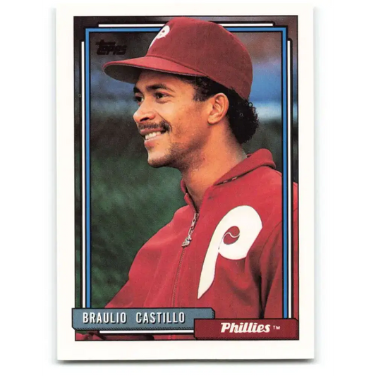 1992 Topps #353 Braulio Castillo NM-MT RC Rookie Philadelphia Phillies Baseball Card