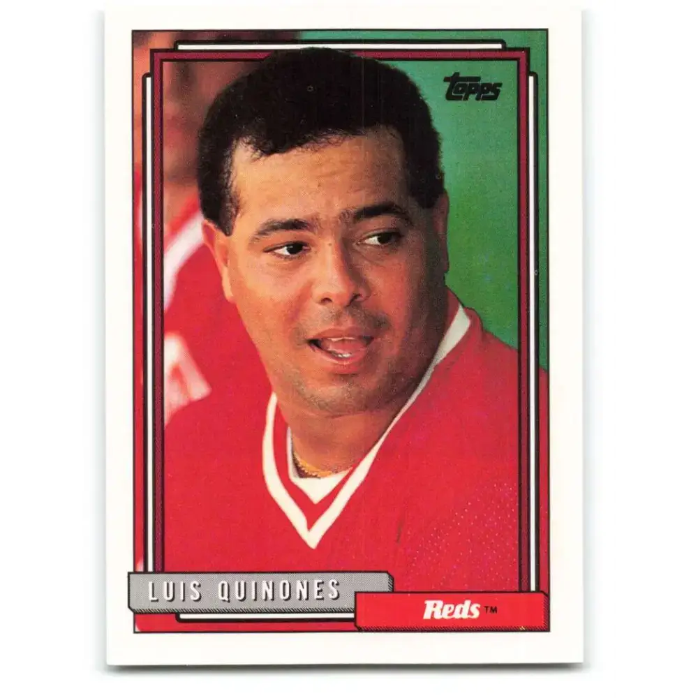 1992 Topps #356 Luis Quinones NM-MT Cincinnati Reds Baseball Card - Baseball Card Single