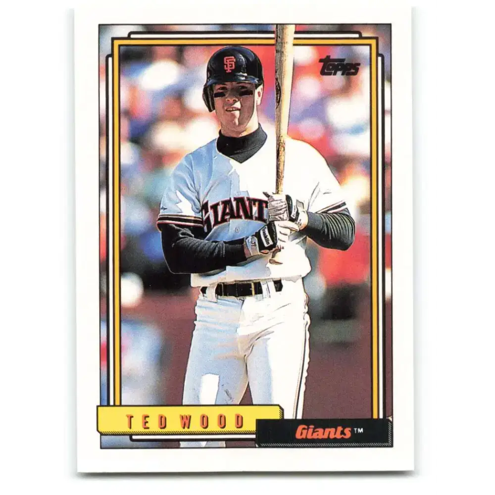 1992 Topps #358 Ted Wood NM-MT San Francisco Giants Baseball Card - Baseball Card Single