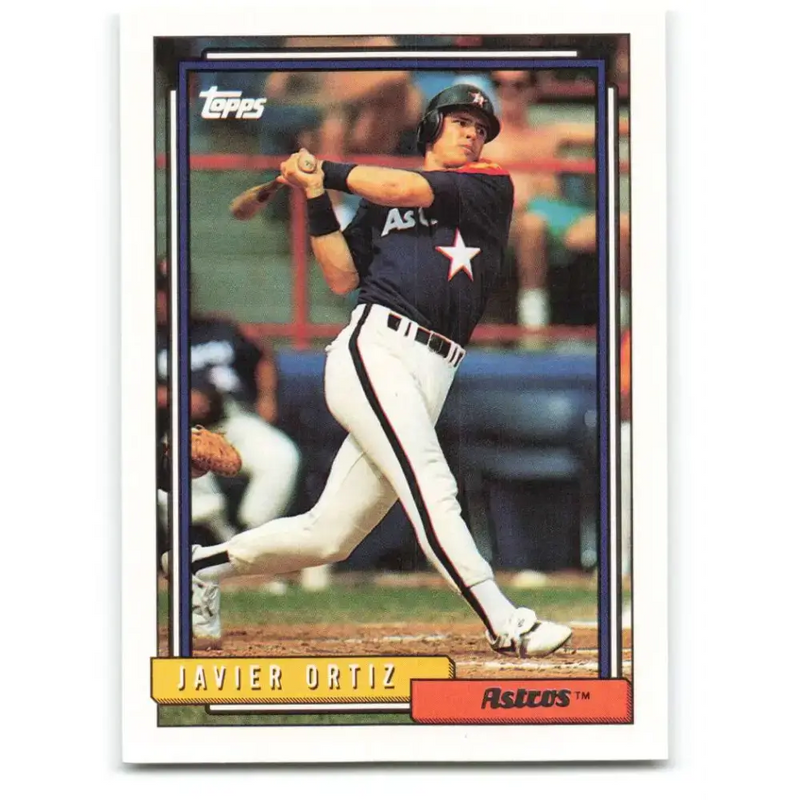 1992 Topps #362 Javier Ortiz NM-MT Houston Astros Baseball Card - Baseball Card Single