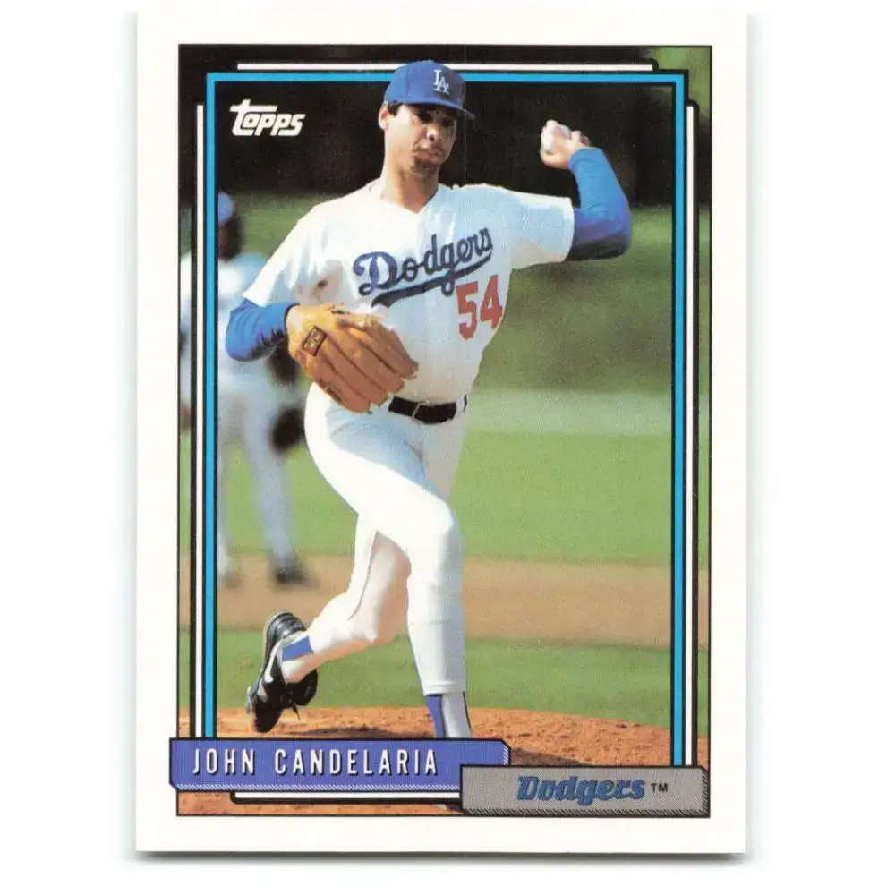 1992 Topps #363 John Candelaria NM-MT Los Angeles Dodgers Baseball Card - Baseball Card Single