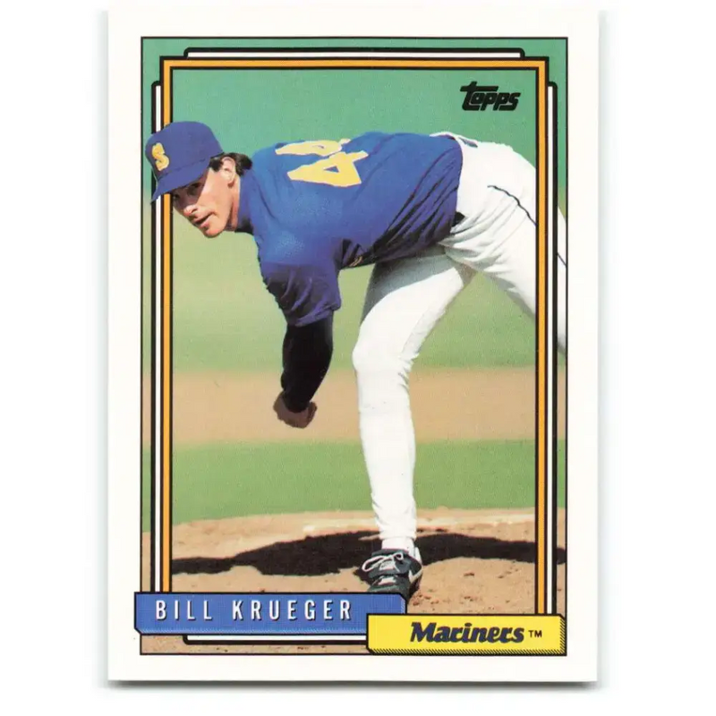 1992 Topps #368 Bill Krueger NM-MT Seattle Mariners Baseball Card - Baseball Card Single