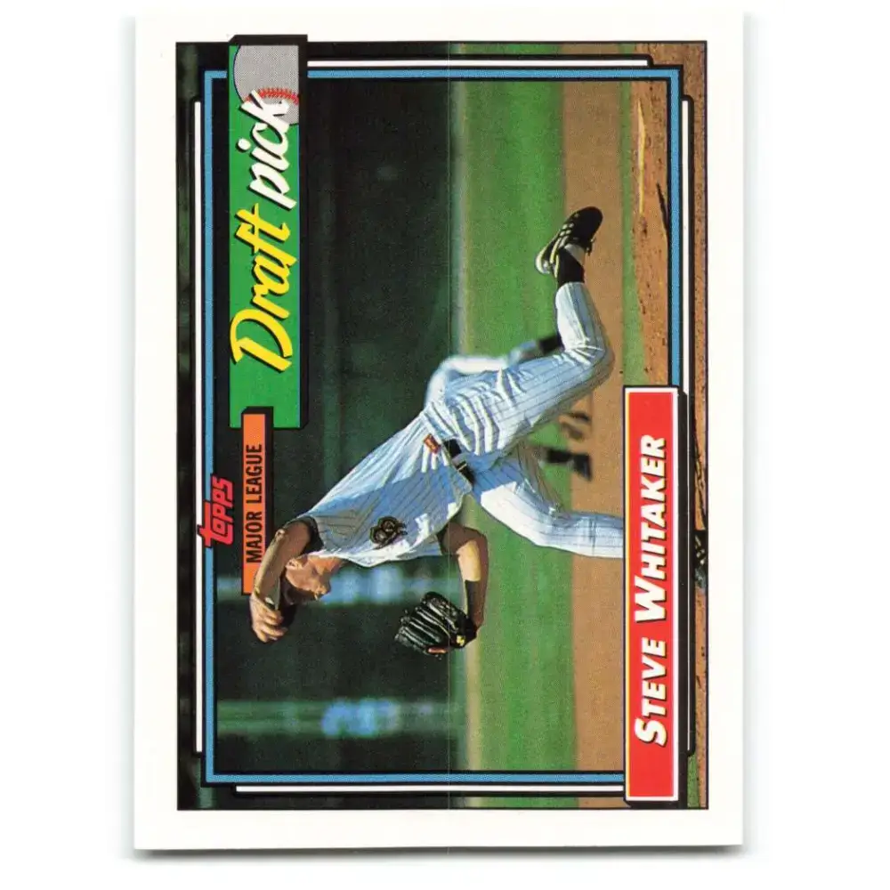 1992 Topps #369 Steve Whitaker NM-MT RC Rookie San Francisco Giants Baseball Card - Baseball Card Single