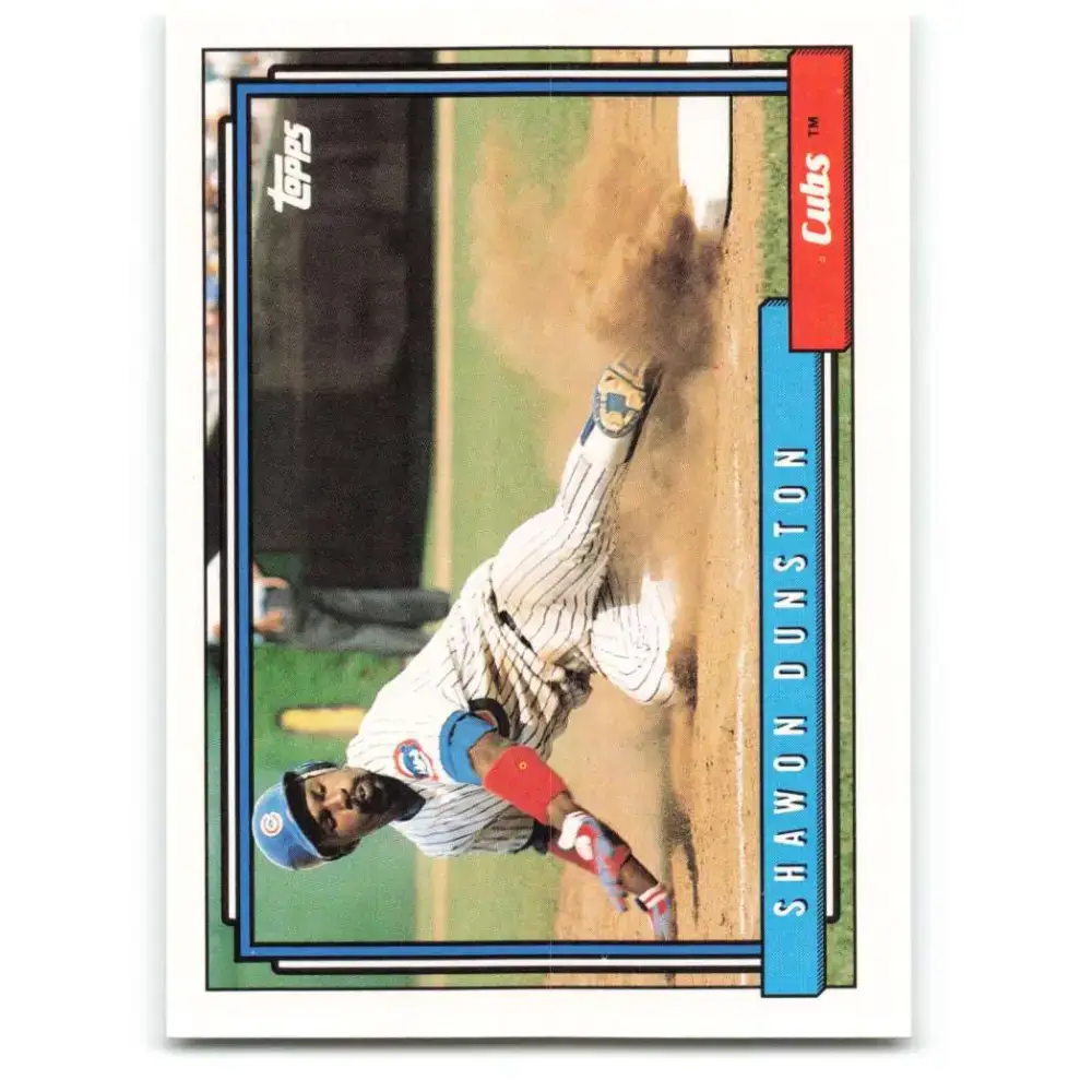 1992 Topps #370 Shawon Dunston NM-MT Chicago Cubs Baseball Card - Baseball Card Single