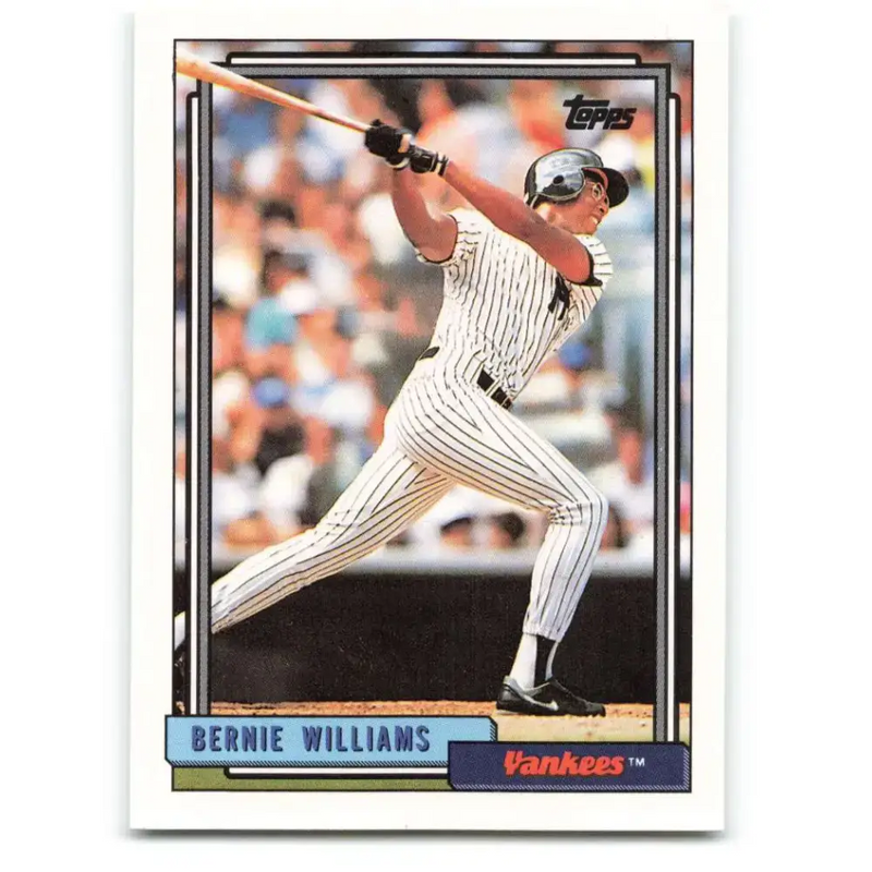 1992 Topps #374 Bernie Williams NM-MT New York Yankees Baseball Card - Baseball Card Single