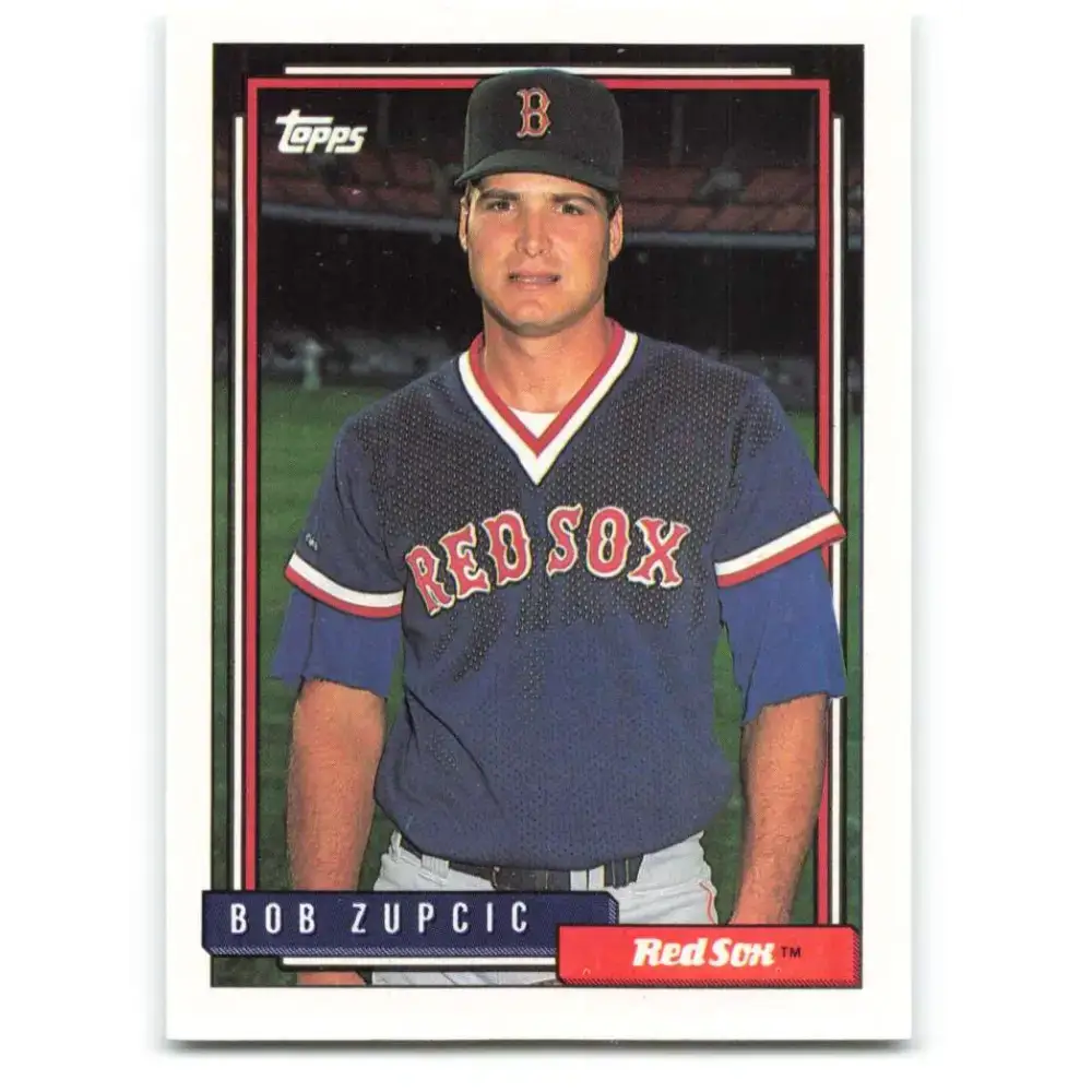 1992 Topps #377 Bob Zupcic NM-MT RC Rookie Boston Red Sox Baseball Card - Baseball Card Single