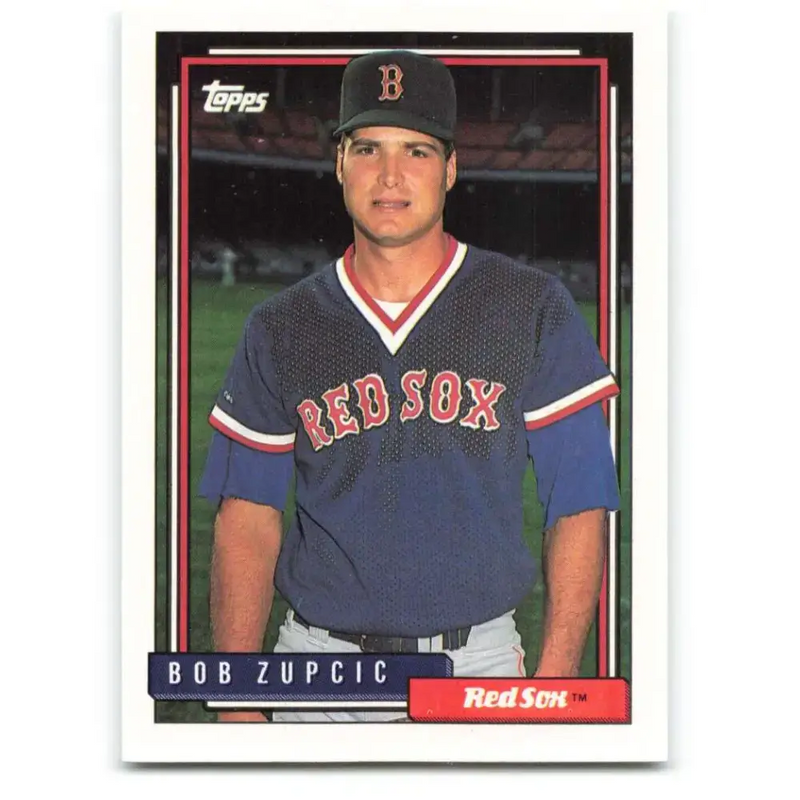 1992 Topps #377 Bob Zupcic NM-MT RC Rookie Boston Red Sox Baseball Card - Baseball Card Single