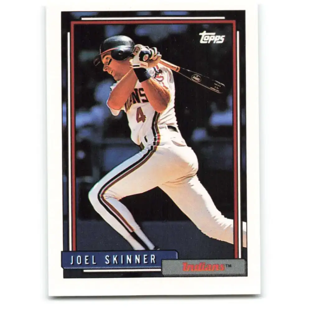 1992 Topps #378 Joel Skinner NM-MT Cleveland Indians Baseball Card - Baseball Card Single