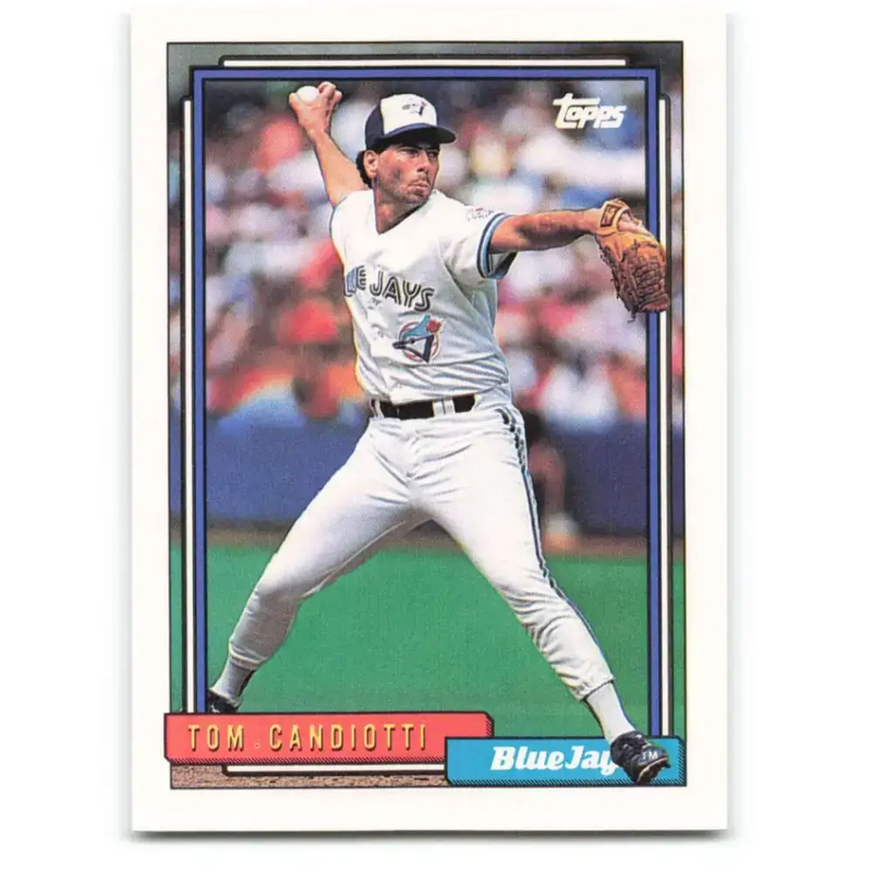 1992 Topps #38 Tom Candiotti NM-MT Toronto Blue Jays Baseball Card - Baseball Card Single