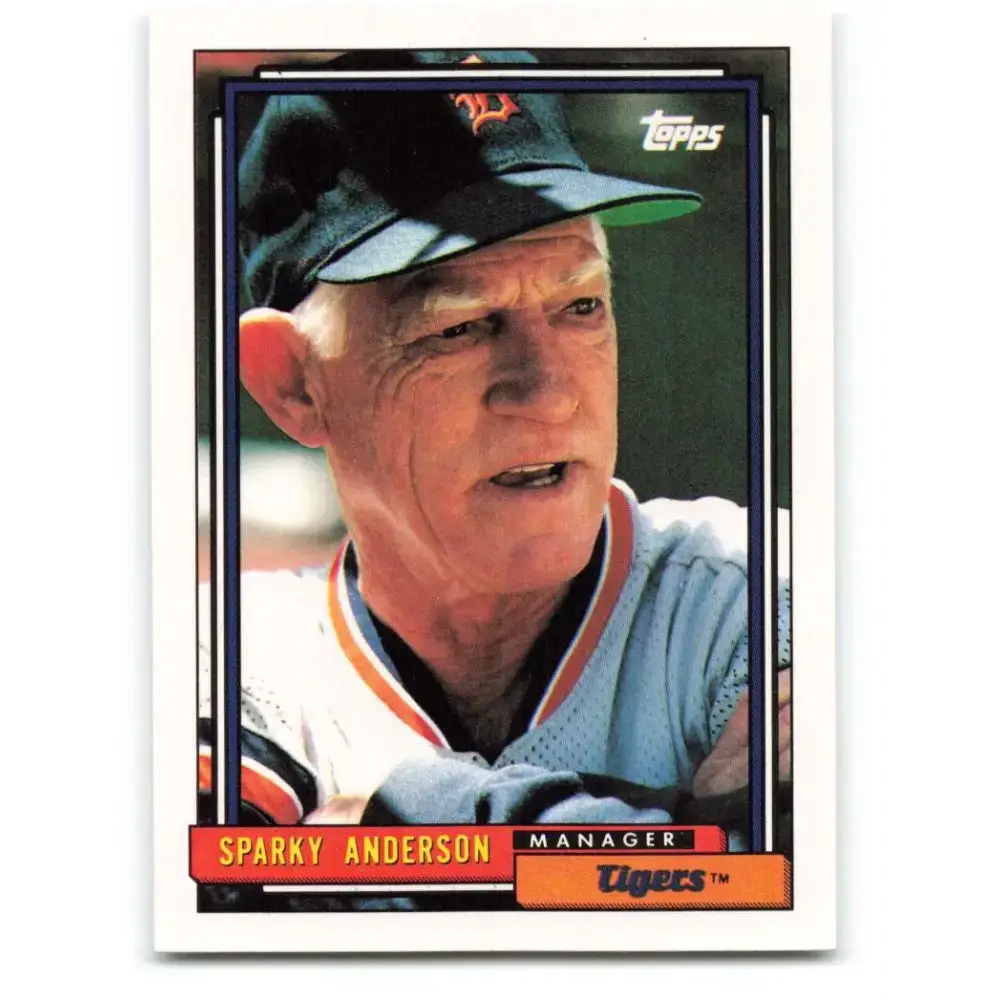 1992 Topps #381 Sparky Anderson NM-MT Detroit Tigers Baseball Card - Baseball Card Single