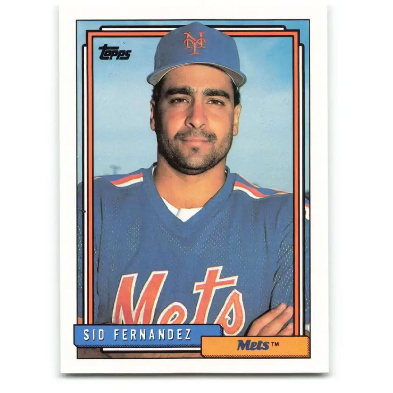 1992 Topps #382 Sid Fernandez NM-MT New York Mets Baseball Card - Baseball Card Single