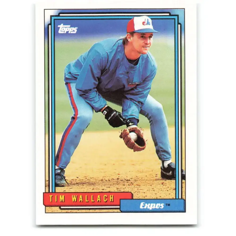 1992 Topps #385 Tim Wallach NM-MT Montreal Expos Baseball Card - Baseball Card Single