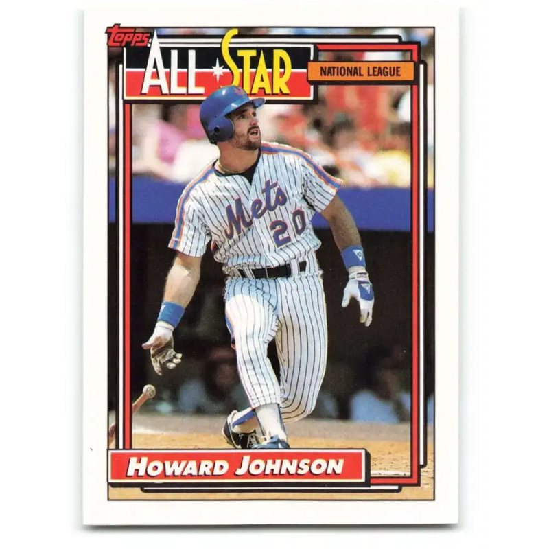1992 Topps #388 Howard Johnson NM-MT New York Mets Baseball Card - Baseball Card Single