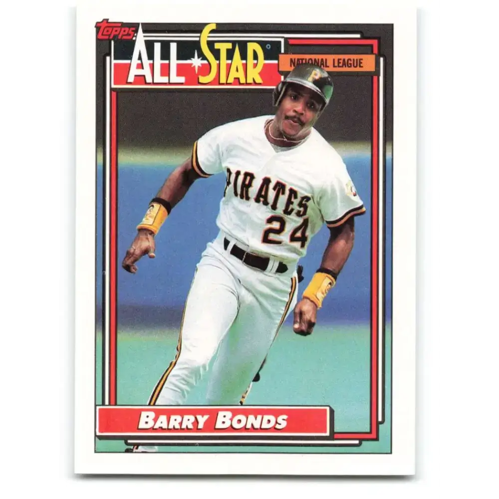 1992 Topps #390 Barry Bonds NM-MT Pittsburgh Pirates Baseball Card - Baseball Card Single