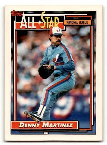 1992 Topps #394 Denny Martinez Montreal Expos Baseball Cards EX/NM ID:55796 - Baseball Card Single