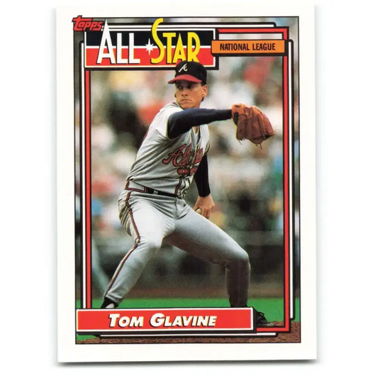 1992 Topps #395 Tom Glavine NM-MT Atlanta Braves Baseball Card