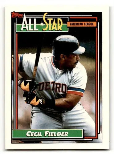 1992 Topps #397 Cecil Fielder Detroit Tigers Baseball Cards EX/NM ID:55853 - Baseball Card Single
