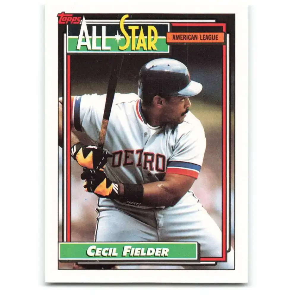 1992 Topps #397 Cecil Fielder NM-MT Detroit Tigers Baseball Card - Baseball Card Single