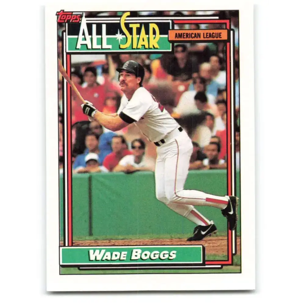 1992 Topps #399 Wade Boggs NM-MT Boston Red Sox Baseball Card - Baseball Card Single