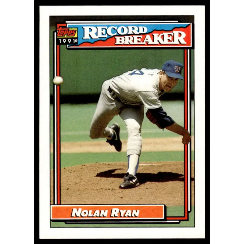 1992 Topps #4 Nolan Ryan EX/NM Texas Rangers Baseball Card - Baseball Card Single