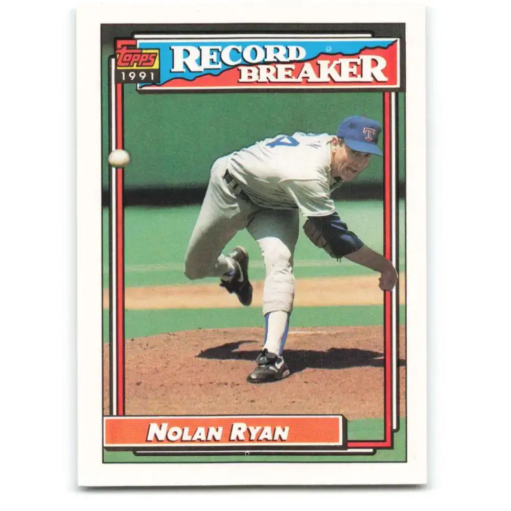1992 Topps #4 Nolan Ryan NM-MT Texas Rangers Baseball Card - Baseball Card Single