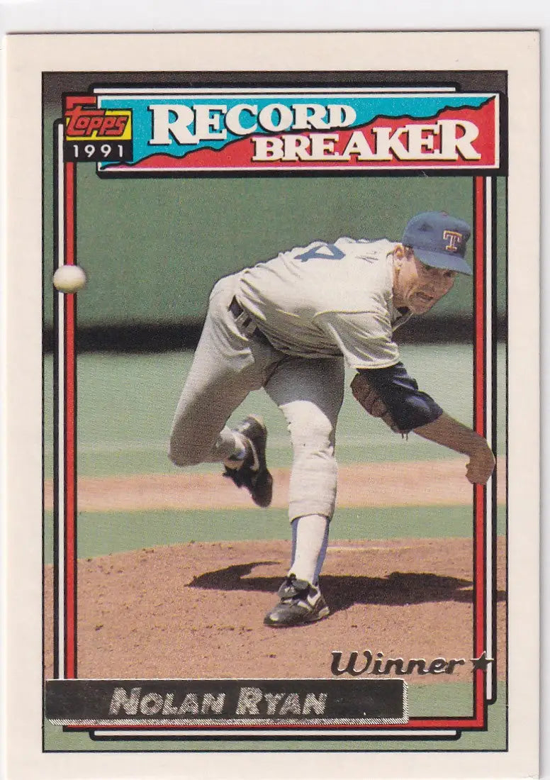 1992 TOPPS #4 NOLAN RYAN RECORD BREAKER- TEXAS RANGERS