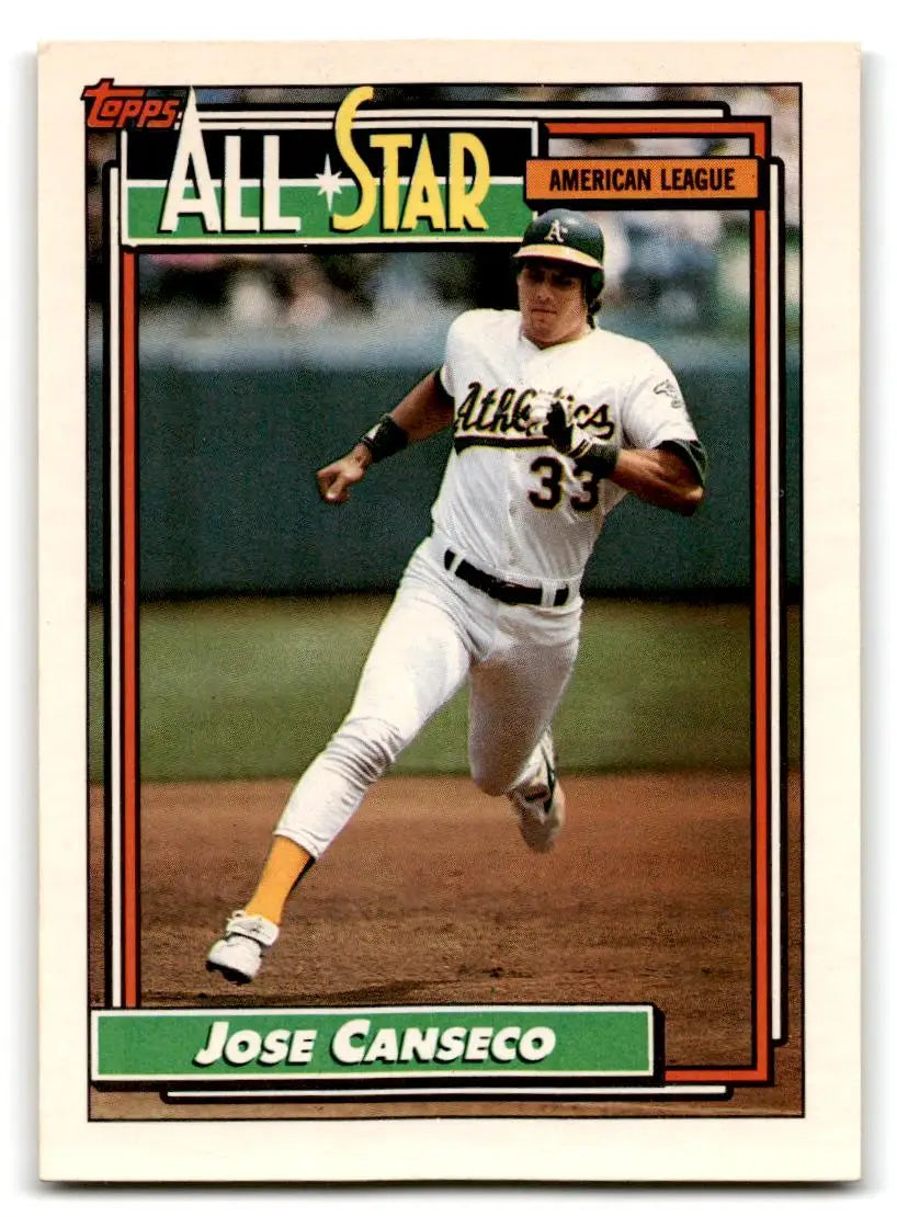 1992 Topps #401 Jose Canseco - Baseball Card Single