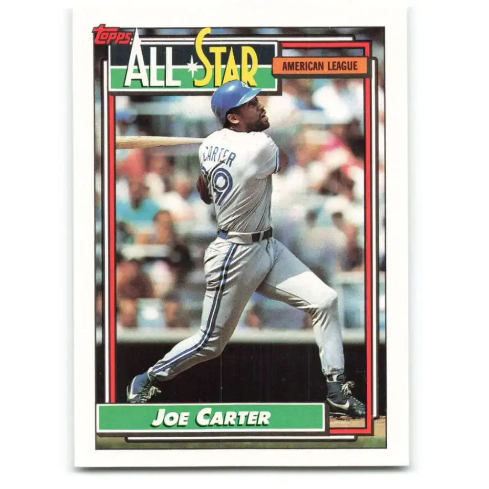 1992 Topps #402 Joe Carter NM-MT Toronto Blue Jays Baseball Card - Baseball Card Single