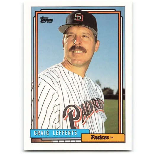 1992 Topps #41 Craig Lefferts NM-MT San Diego Padres Baseball Card - Baseball Card Single