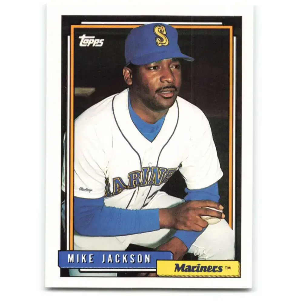 1992 Topps #411 Mike Jackson NM-MT Seattle Mariners Baseball Card - Baseball Card Single
