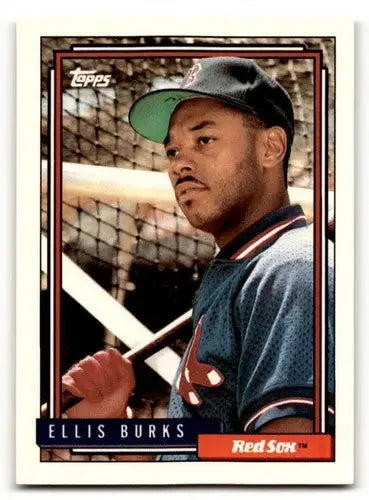 1992 Topps #416 Ellis Burks Boston Red Sox Baseball Cards EX/NM ID:55845 - Baseball Card Single