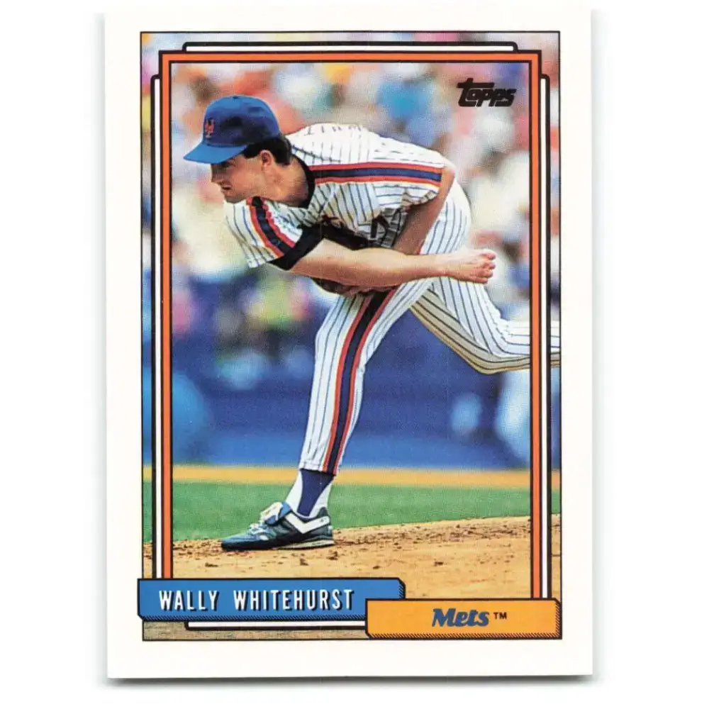 1992 Topps #419 Wally Whitehurst NM-MT New York Mets Baseball Card - Baseball Card Single
