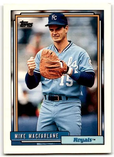 1992 Topps #42 Mike Macfarlane EX/NM Royals ID:43499 - Baseball Card Single