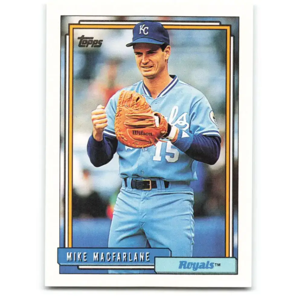 1992 Topps #42 Mike Macfarlane NM-MT Kansas City Royals Baseball Card - Baseball Card Single