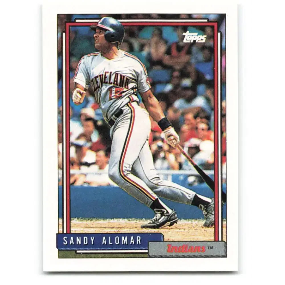 1992 Topps #420 Sandy Alomar Jr. NM-MT Cleveland Indians Baseball Card - Baseball Card Single