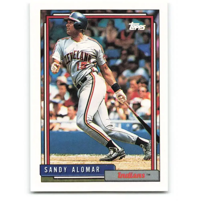 1992 Topps #420 Sandy Alomar Jr. NM-MT Cleveland Indians Baseball Card - Baseball Card Single
